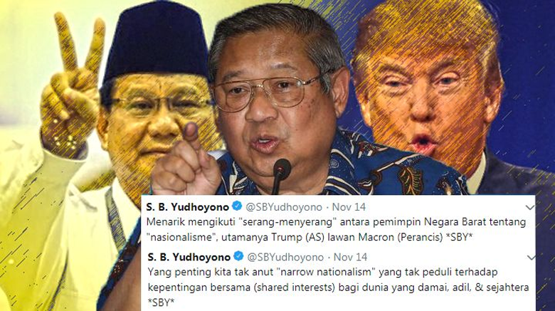 Pinjam Trump vs Macron, SBY "Tampar" Prabowo dan "Salaman" dengan Megawati